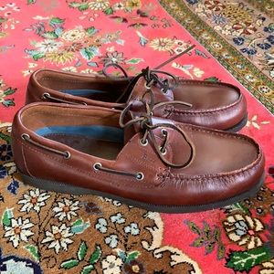 Men’s Bass Leather Seafarer Loafers Size 12W